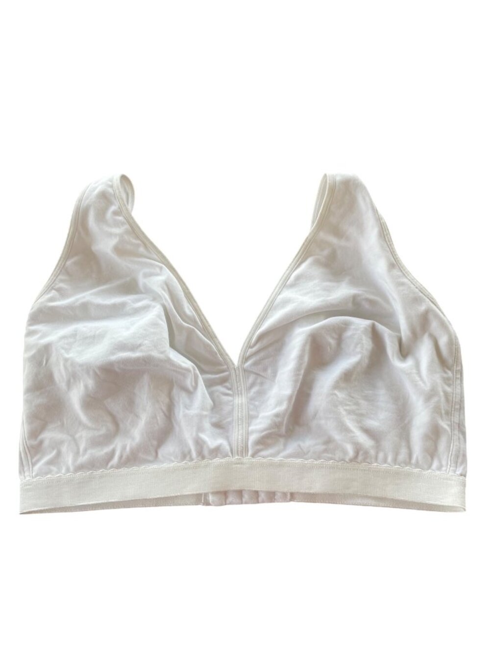 Bestform Unlined Wirefree Bra White Sz 40DD Cotton